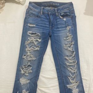 Ripped super stretch American Eagle jeans